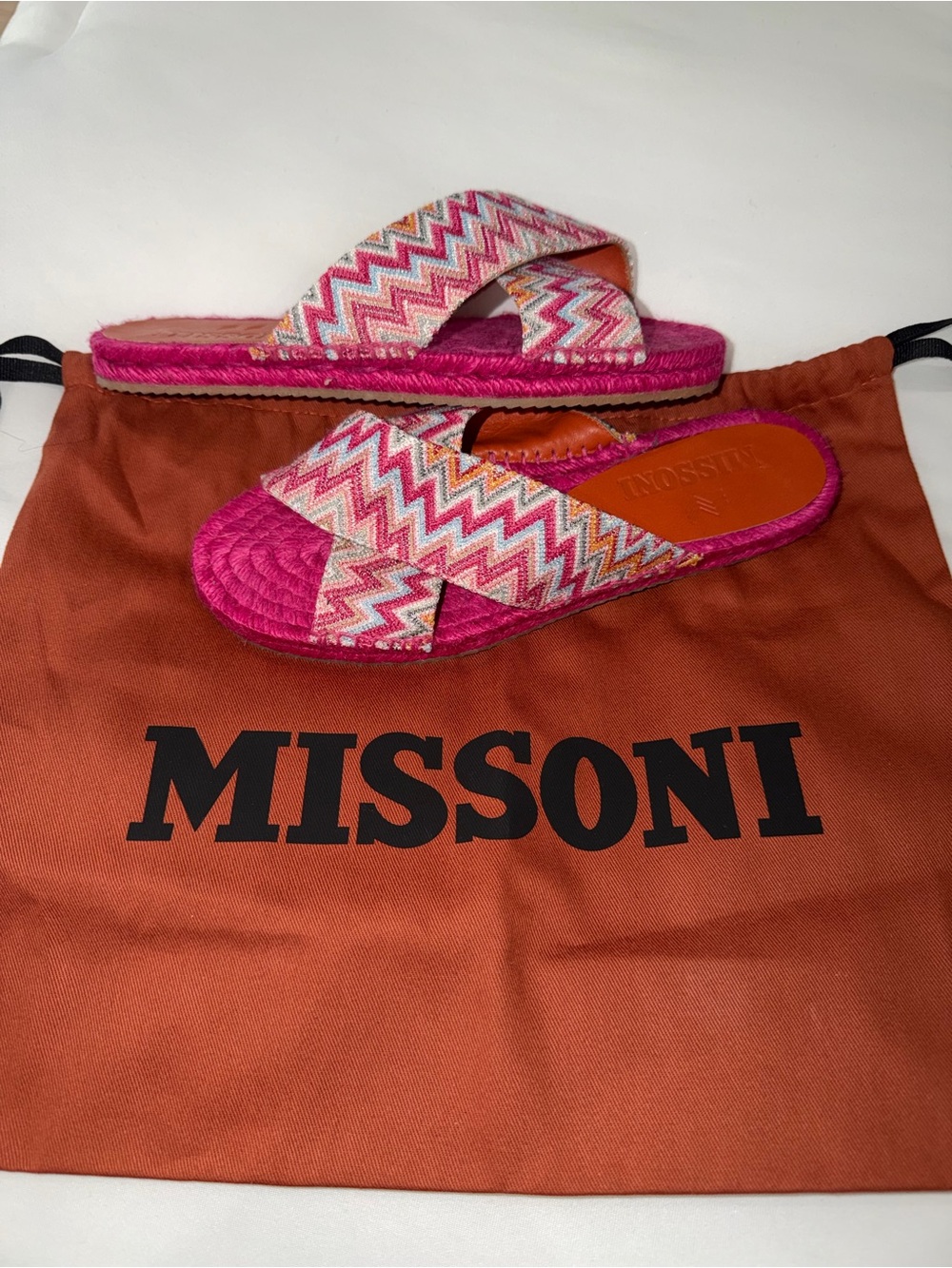 Missoni Harlow zigzag espadrille sliders